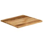 vidaXL Dessus de table bord vivant 40x40x2 5 cm bois de manguier brut