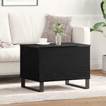 vidaXL Table Basse Chêne noir 60 x 44.5 x 45 cm Bois d'ingénierie