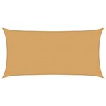 vidaXL Voile d'ombrage 160 g/m² rectangulaire sable 3x6 m PEHD