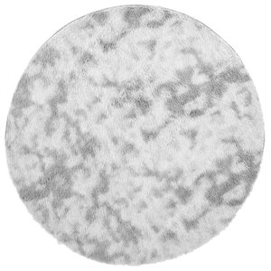 vidaXL Tapis Shaggy à poils longs NAVARRA gris argenté 160x160 cm