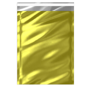 Lot de 20 sachet alu métallisé brillant doré 324 x 229 mm