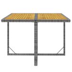 vidaXL Ensemble à manger de jardin coussins 5Pièces Résine tressée Gris