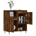 vidaXL Buffet Chêne fumé 60x35x70 cm Bois d'ingénierie