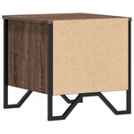 vidaXL Tables de chevet 2Pièces chêne marron 40x41x40cm bois d'ingénierie