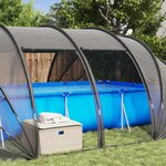 vidaXL Dôme de tente de piscine Transparent 640 x 432 x 205 cm
