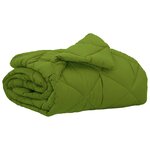 vidaXL Duvet d'été simple Vert 220 x 155 cm Microfibre