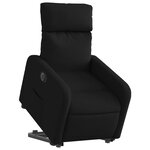 vidaXL Fauteuil inclinable électrique noir tissu