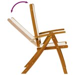 vidaXL Ensemble à Manger de jardin 7Pièces bois d'acacia solide textilène