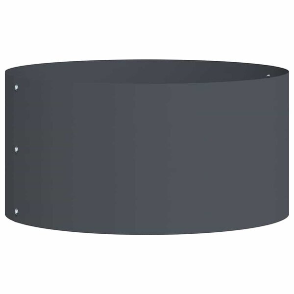 vidaXL Cache-pot de jardin Anthracite 40 x 40 x 20 cm Acier