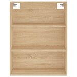 vidaXL Buffet haut Chêne sonoma 69 5x34x180 cm Bois d'ingénierie