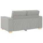 vidaXL Canapé 2 places Gris nuage 120 cm Tissu