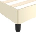 vidaXL Cadre de lit sans matelas crème 200x200 cm similicuir
