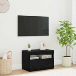 vidaXL Meuble TV Chêne noir 60 x 35 x 40 cm Bois d'ingénierie