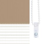 vidaXL Store zèbre marron sable largeur du tissu 160 9 cm polyester