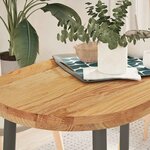 vidaXL Dessus de table 100x50x4 cm bois de chêne massif ovale