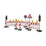 Bruder 62009 - Accessoire kit de sécurité routière avec feu de circulation