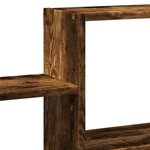 vidaXL Étagère murale chêne fumé 96x18x60 cm bois d'ingénierie