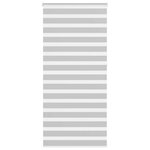 vidaXL Store zèbre gris clair largeur du tissu 100 9 cm polyester