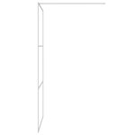 vidaXL Paroi de douche Argenté 100x195 cm Verre ESG transparent