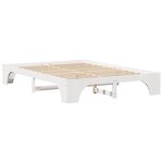 vidaXL Lit blanc 160x200 cm en pin massif
