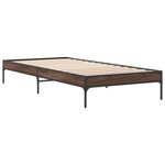 vidaXL Cadre de lit sans matelas chêne marron 90x190 cm
