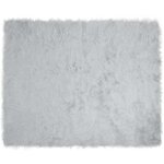 vidaXL Tapis en Peau de Mouton Synthétique Gris 200 x 280 cm Polyester