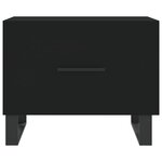 vidaXL Table basse Noir 50x50x40 cm Bois d'ingénierie
