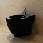 Bidet rond à poser en céramique sanitaire noir