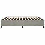vidaXL Cadre de lit gris clair 193x203 cm velours