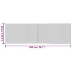 vidaXL Tapis rectangulaire naturel 60x200 cm bambou