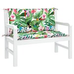 vidaXL Coussins de banc de jardin lot de 2 multicolore 100x50x7 cm