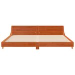 vidaXL Cadre de lit sans matelas cire marron 180x200cm bois pin massif