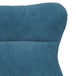 vidaXL Fauteuil relaxant en velours bleu