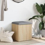 vidaXL Banc de rangement Chêne Sonoma 42x42x45 cm Bois d'ingénierie