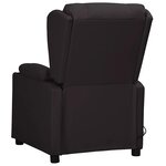 vidaXL Fauteuil de massage Noir Similicuir