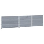 vidaXL Jardinière gris 150x100 cm bois de pin massif