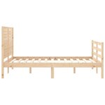 vidaXL Cadre de lit sans matelas 140x190 cm bois massif