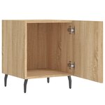 vidaXL Tables de chevet 2 Pièces chêne sonoma 40x40x50 cm bois ingénierie