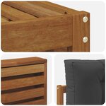 vidaXL Ensemble de canapés d'extérieur 5 pc Naturel et Anthracite
