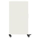 vidaXL Buffet blanc 100 5x39x72 cm acier