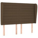 vidaXL Sommier à lattes de lit avec matelas Marron foncé 140x190 cm