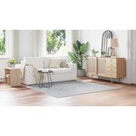 vidaXL Tapis Gris 200 x 200 cm Polypropylène