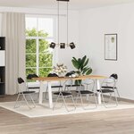 vidaXL Chaise pliante 8 Pièces Noir et gris 48 x 43 5 x 81 cm Simili cuir