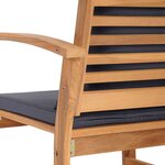 Ensemble de canapé de jardin 4 Pièces Naturel Bois de teck solide