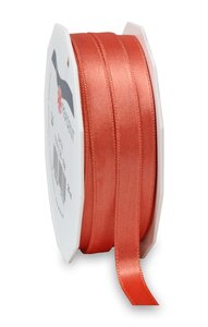 Satin double face 25-m-rouleau 10 mm corail