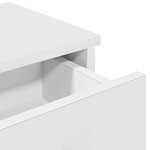 vidaXL Étagère murale et tiroirs blanc 100x37 5x19cm bois d'ingénierie