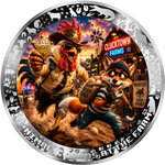 Monnaie GREAT EGG CHASE AI-NIMALS Chaos at the Farm 1 Oz Argent 1000 Francs Cameroon 2026 (PRÉCOMMANDE)