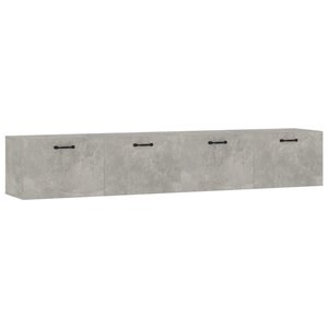 vidaXL Armoires murales 2 Pièces Gris béton 100x36 5x35 cm