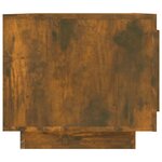 vidaXL Table basse Chêne fumé 102x50x45 cm Bois d'ingénierie