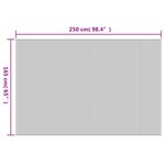 vidaXL Cloison de séparation noir 165x250 cm bambou